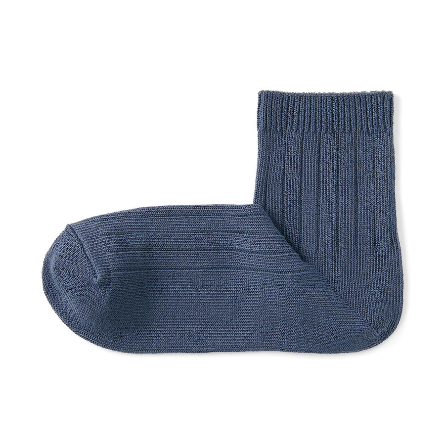W's right angle strech top ribbed short socksOffWhite21-23cm (AU W 2-4)