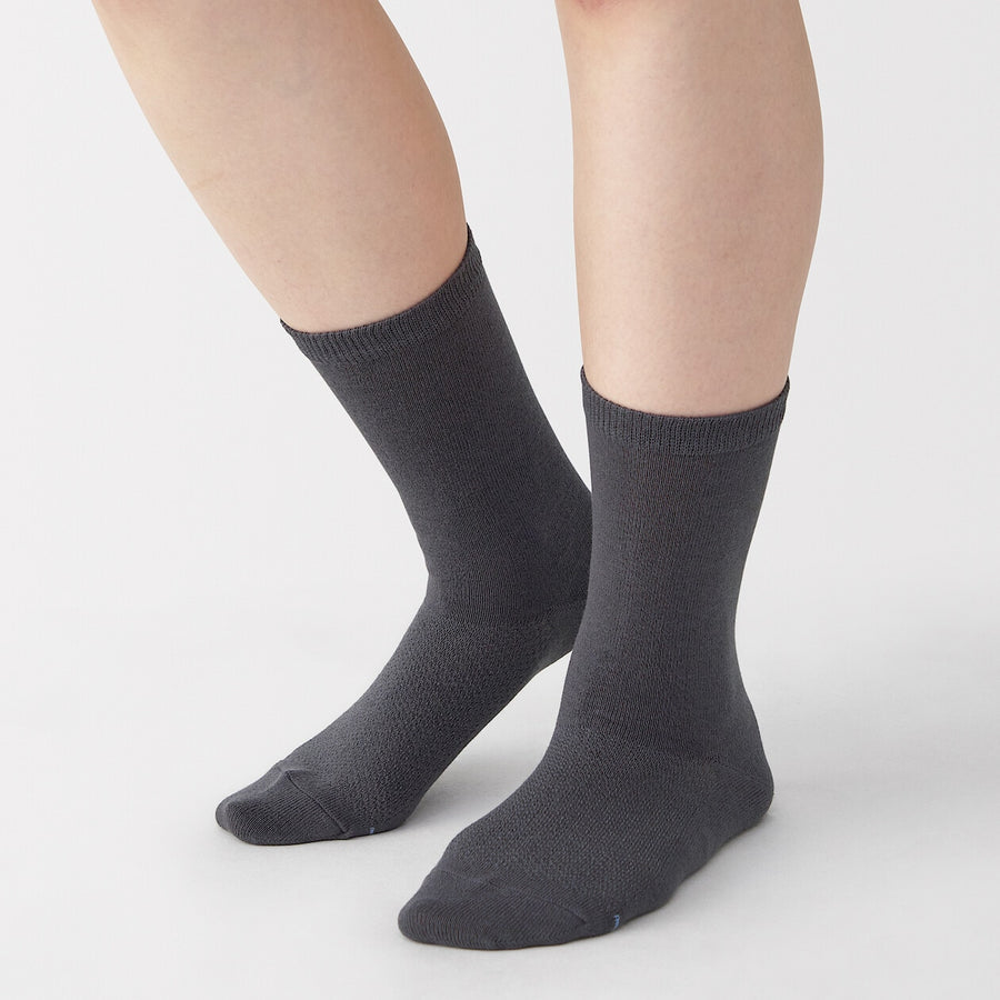 W's right angle breathable cotton socksWhite21-23cm