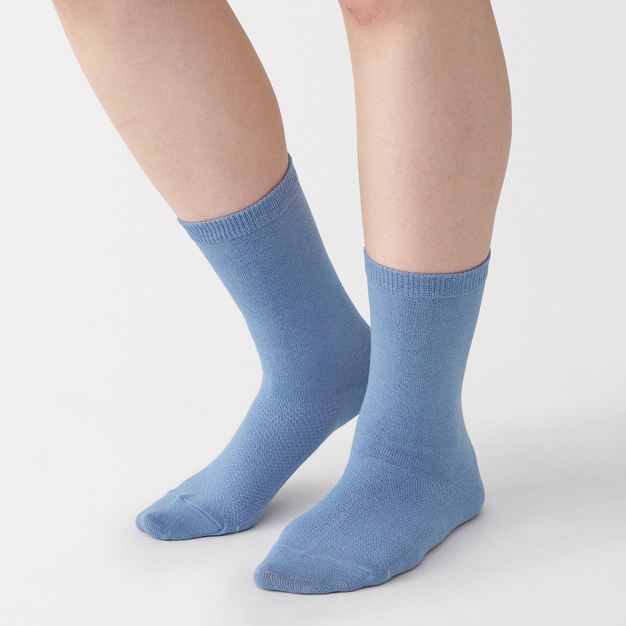 W's right angle breathable cotton socksWhite21-23cm