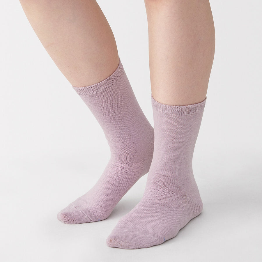 W's right angle breathable cotton socksWhite21-23cm