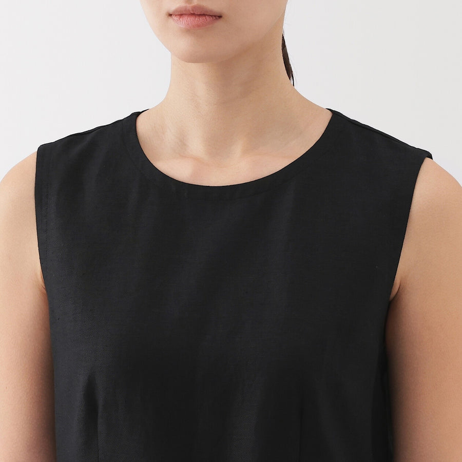 W's Hemp blend twill Jumpsuit BlackXS