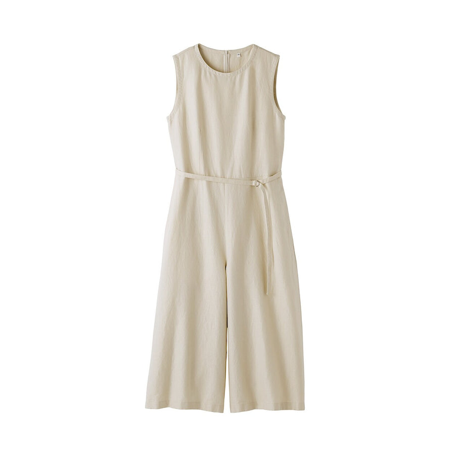 W's Hemp blend twill Jumpsuit BlackXS