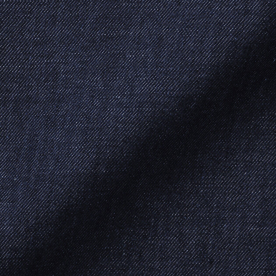 W's Hemp blend denim S/S shirt NavyXS