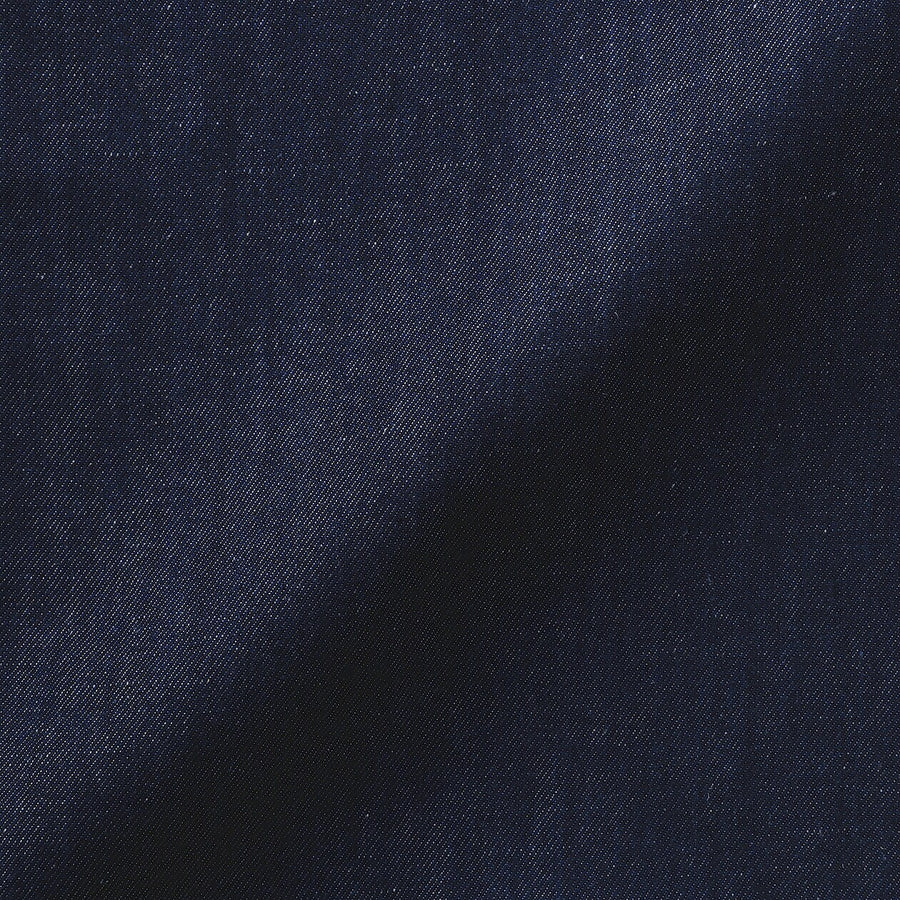 W's Hemp blend denim Long gilet NavyXS