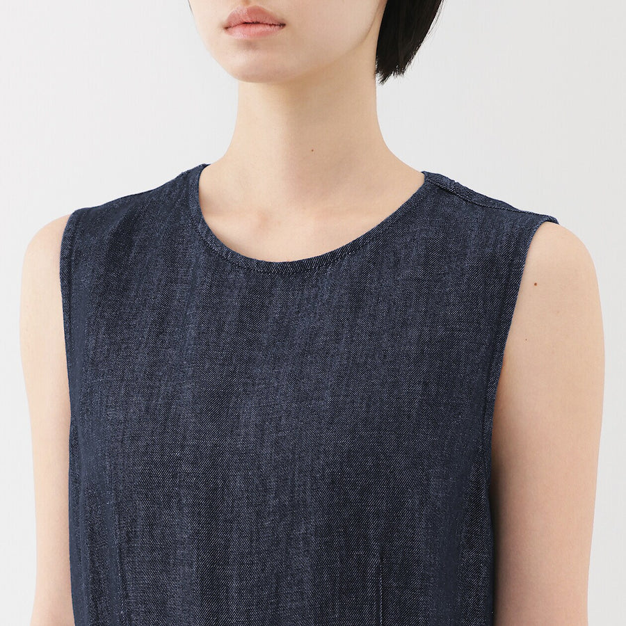 W's Hemp blend denim Jumpsuit NavyXS