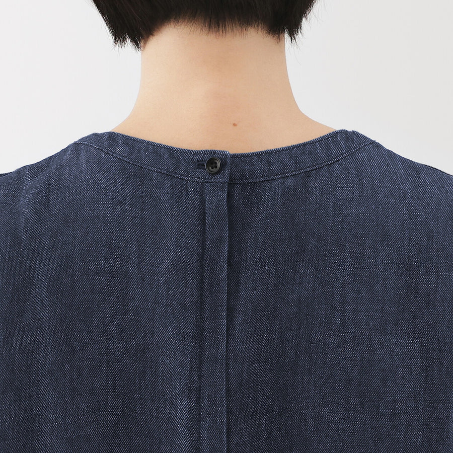 W's Hemp blend denim Jumpsuit NavyXS