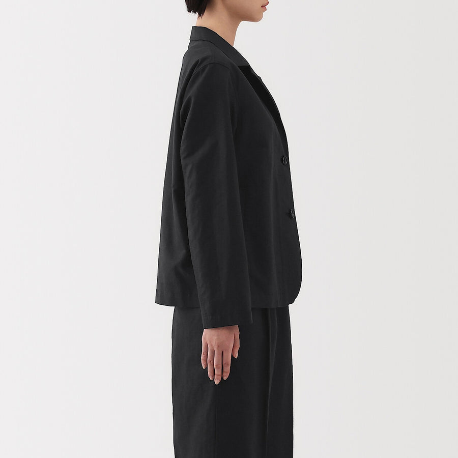 W's Hemp cotton Shirt jacket BlackXS