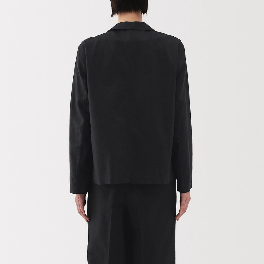 W's Hemp cotton Shirt jacket BlackXS