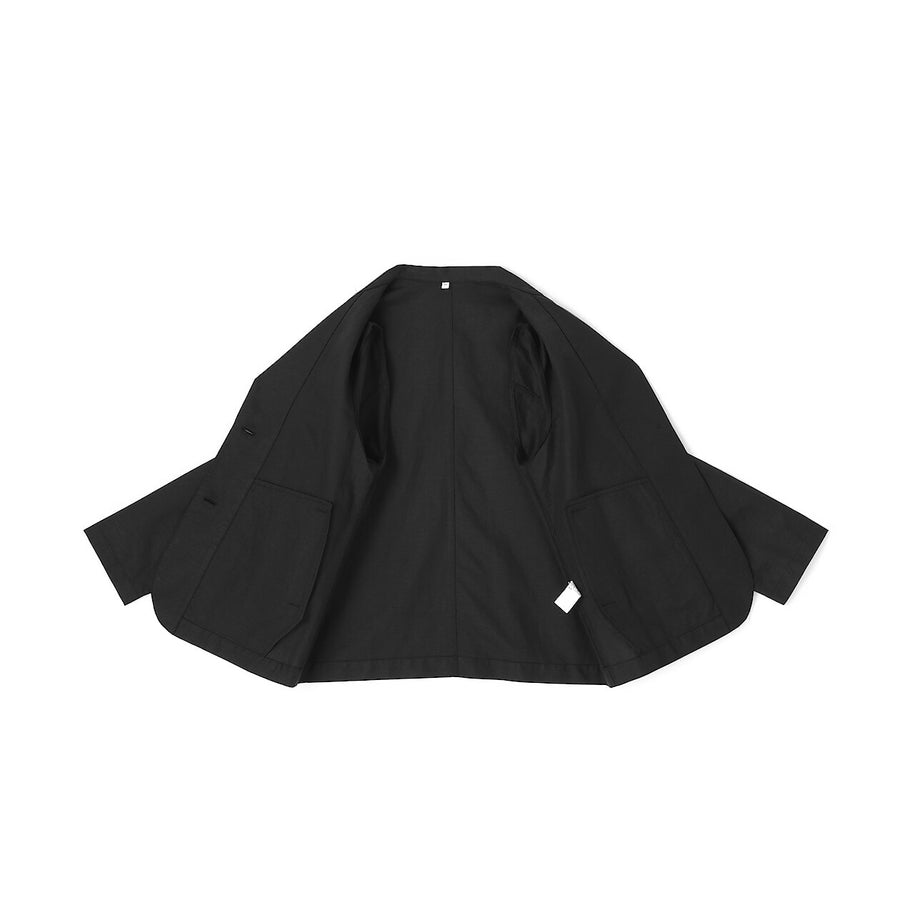 W's Hemp cotton Shirt jacket BlackXS