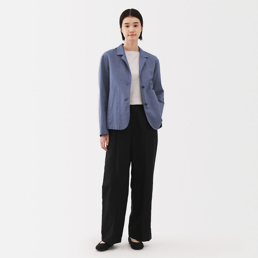 W's Hemp cotton Shirt jacket BlackXS
