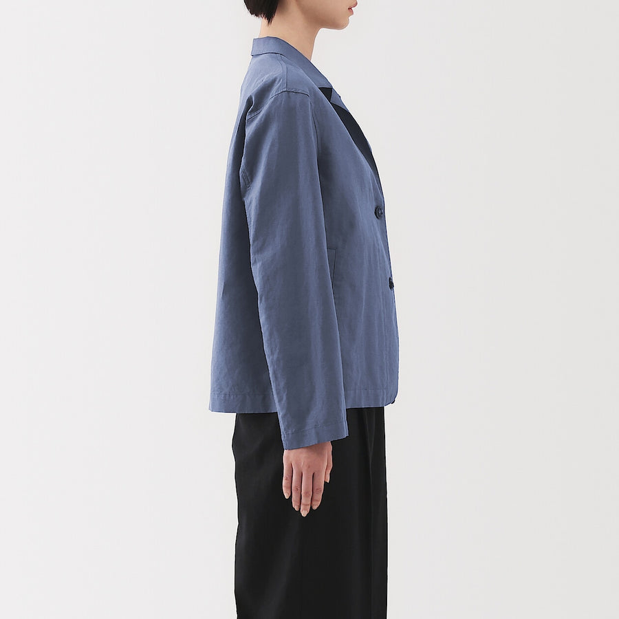 W's Hemp cotton Shirt jacket BlackXS