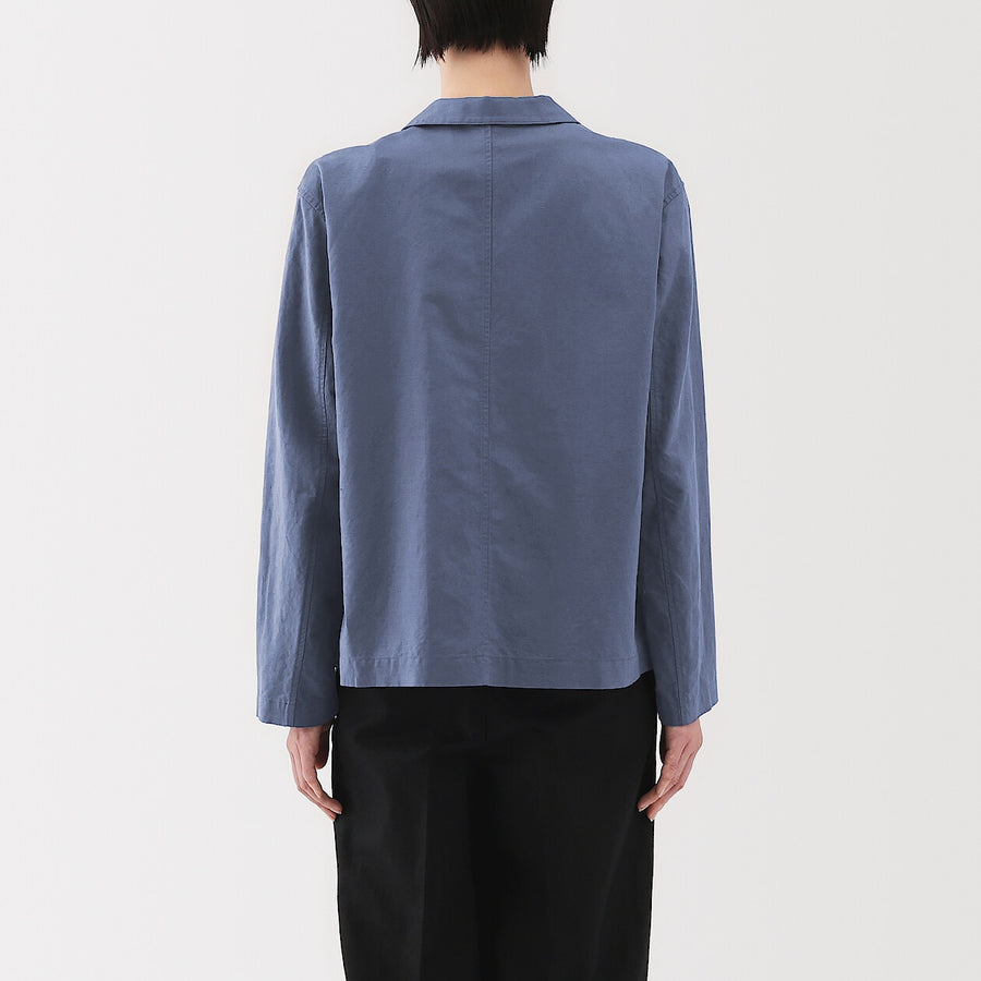 W's Hemp cotton Shirt jacket BlackXS