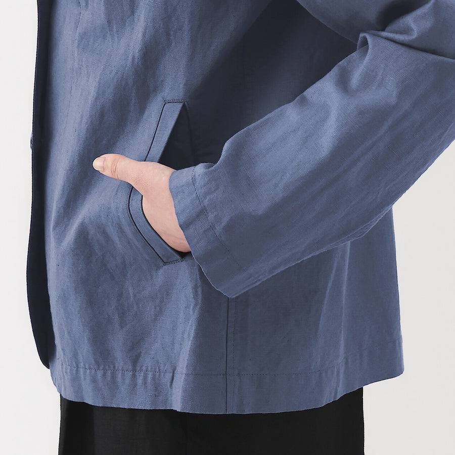 W's Hemp cotton Shirt jacket BlackXS