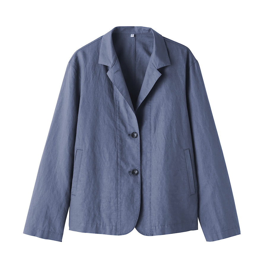 W's Hemp cotton Shirt jacket BlackXS