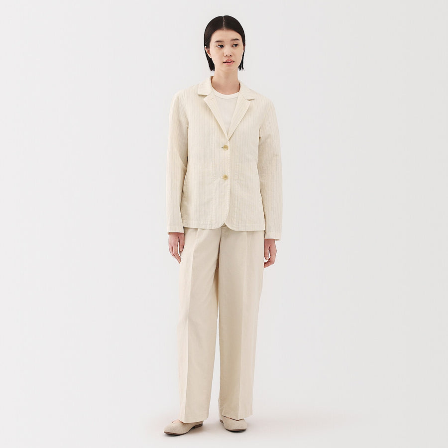 W's Hemp cotton Shirt jacket BlackXS