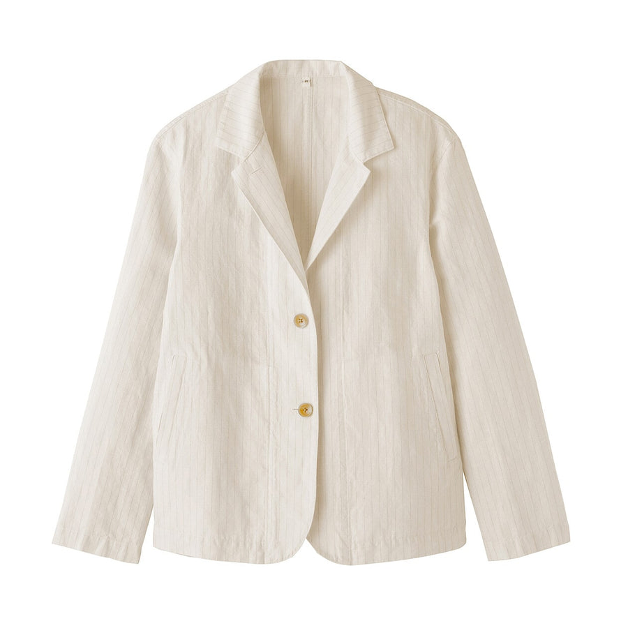 W's Hemp cotton Shirt jacket BlackXS