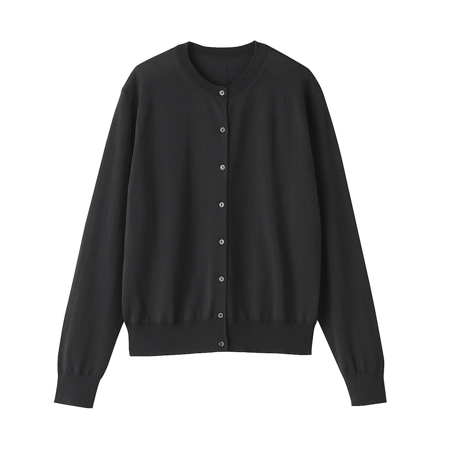 W's UVprotection hightwisted yarn crewneck cardiganOff whtXS