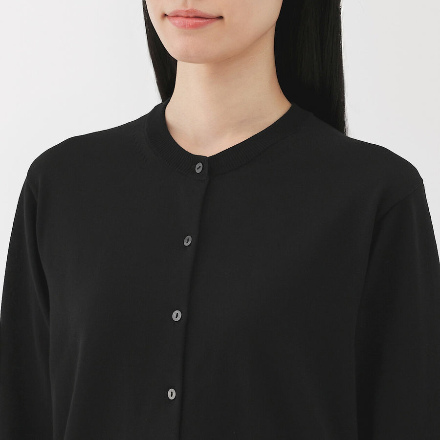 W's UVprotection hightwisted yarn crewneck cardiganOff whtXS
