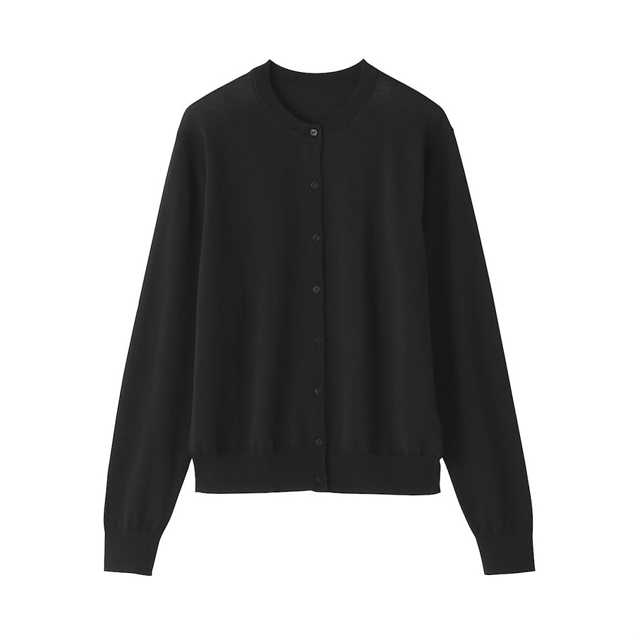 W's UVprotection hightwisted yarn crewneck cardiganOff whtXS