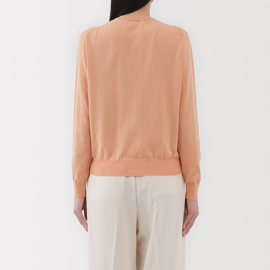 W's UVprotection hightwisted yarn crewneck cardiganOff whtXS