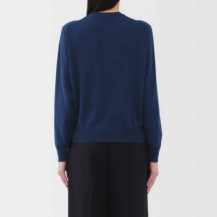 W's UVprotection hightwisted yarn crewneck cardiganOff whtXS