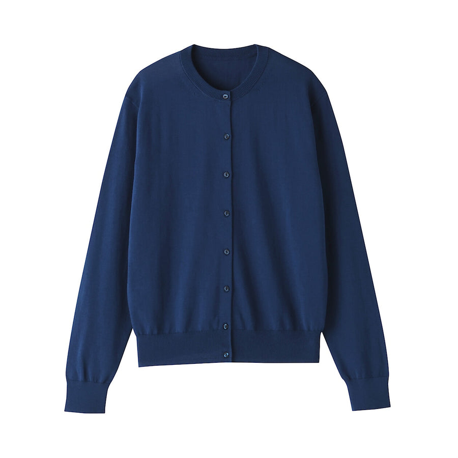 W's UVprotection hightwisted yarn crewneck cardiganOff whtXS