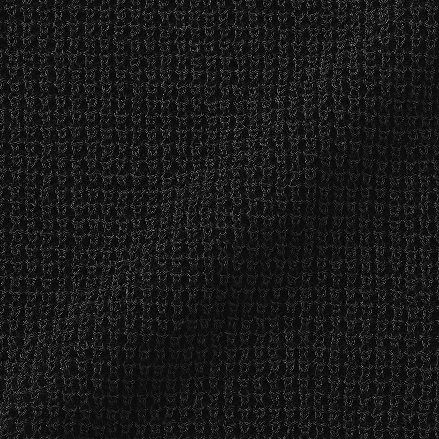 W's Linen blended mesh half sleeve sweater(OS) BlackXS