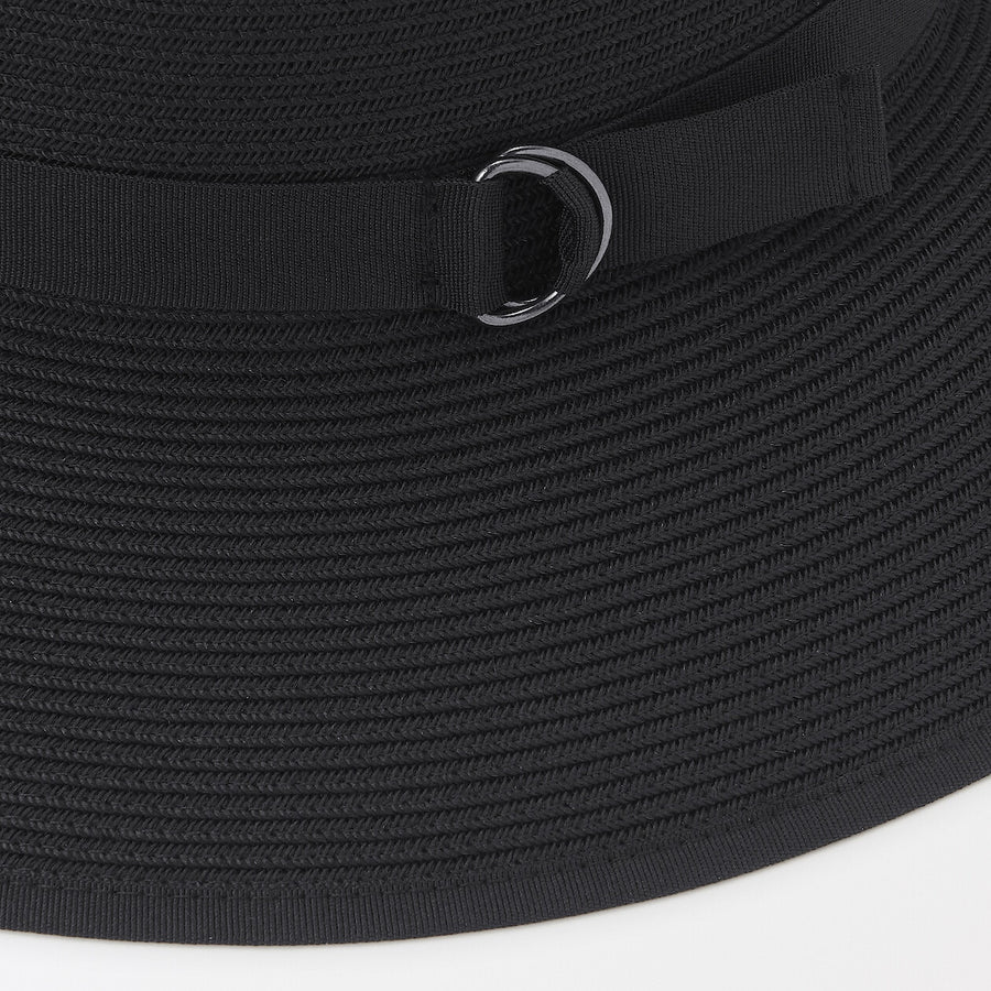 UV protection washable and foldable capeline Black55-57.5cm