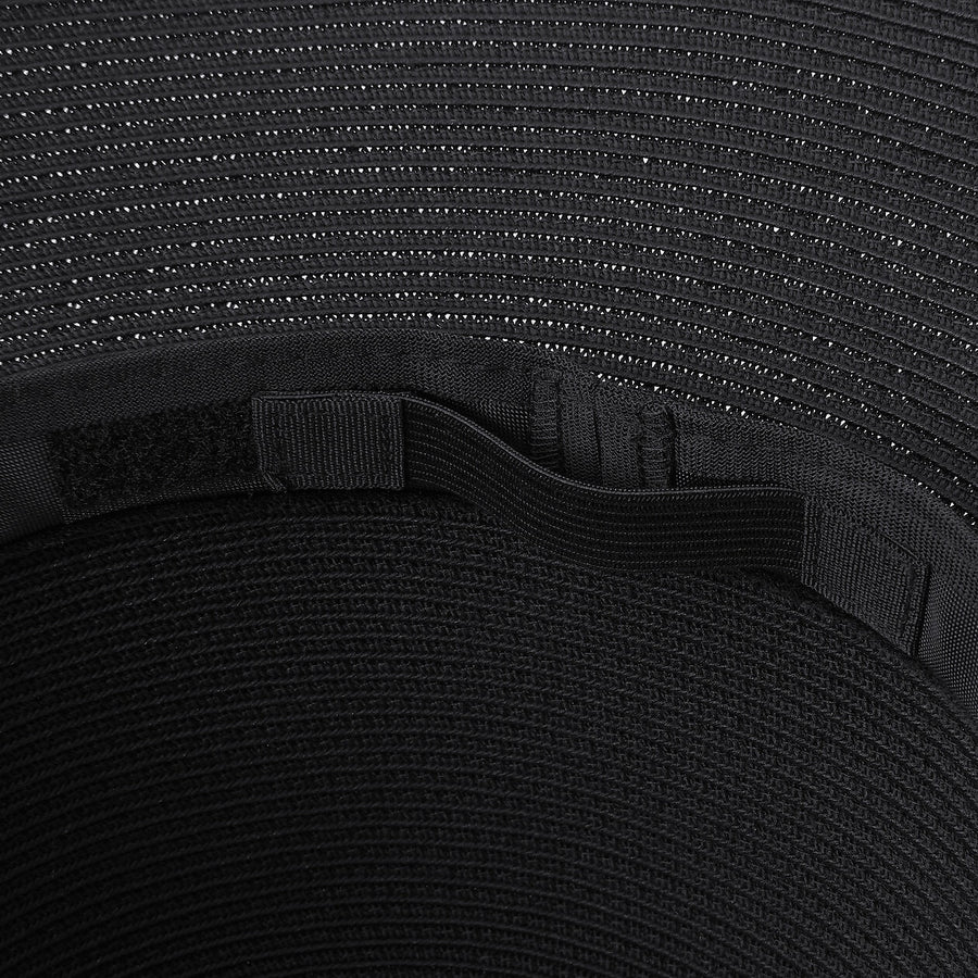 UV protection washable and foldable capeline Black55-57.5cm