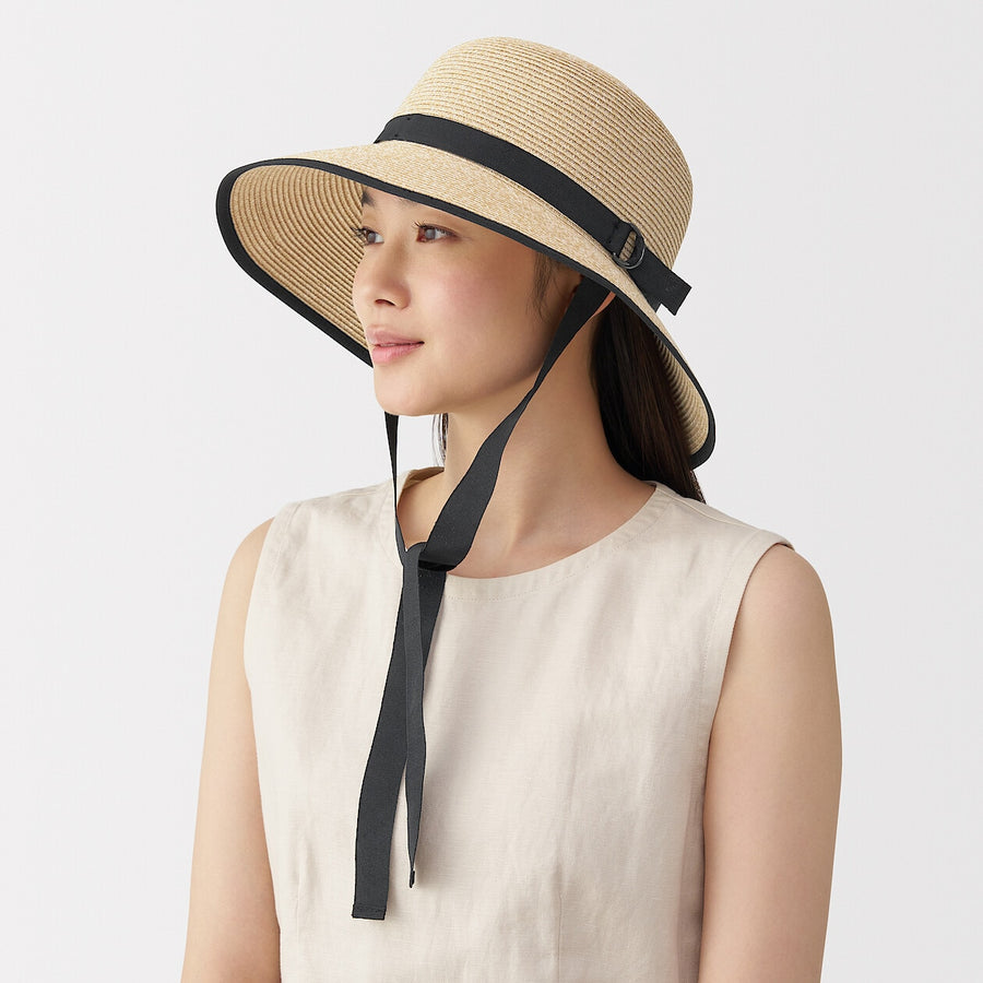 UV protection hemp cotton capeline Black55-57.5cm