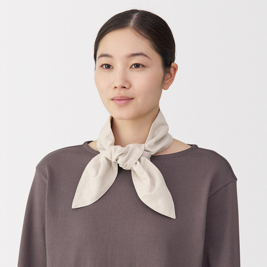 UV protection hemp cotton pocket scarf Light greyETC