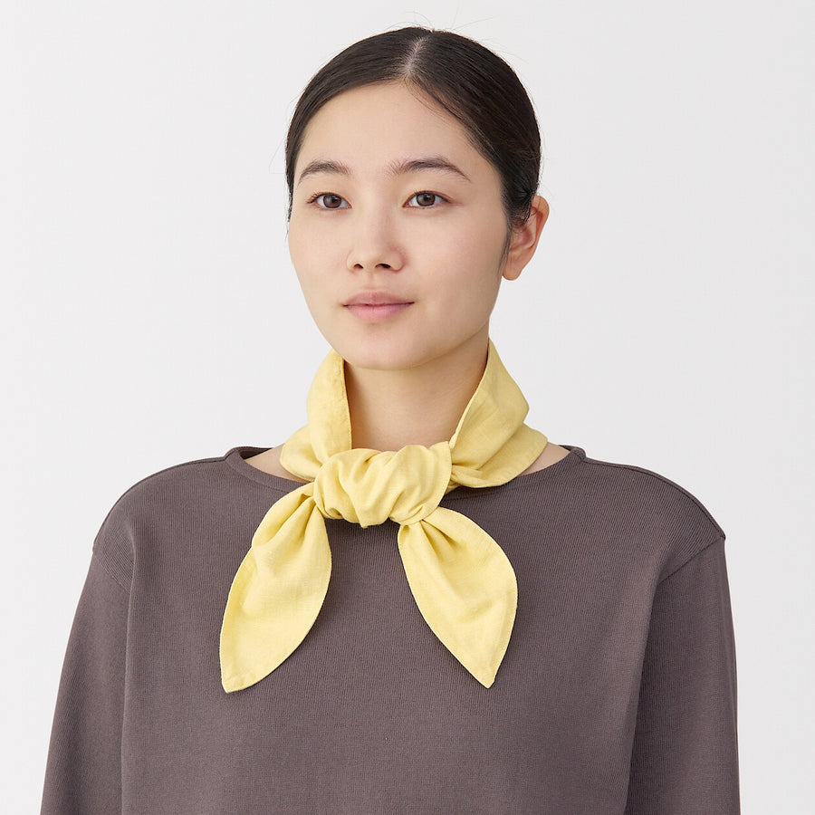 UV protection hemp cotton pocket scarf Light greyETC