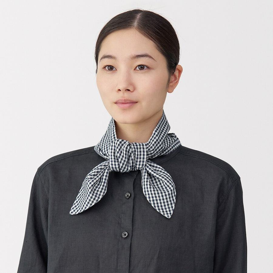 UV protection hemp cotton pocket scarf Light greyETC