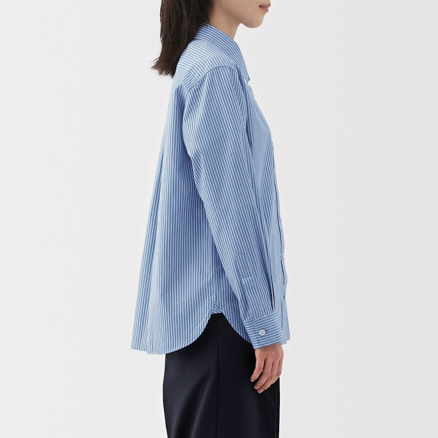 Washed Broadcloth 100% Cotton Long Sleeve Shirt
