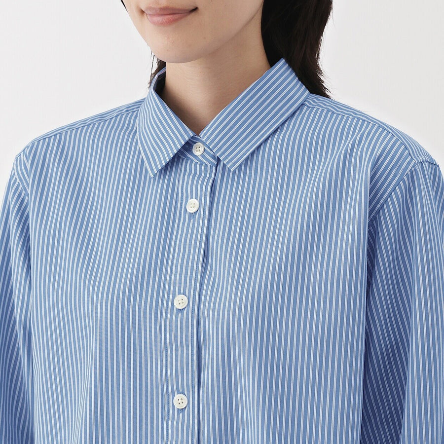 Washed Broadcloth 100% Cotton Long Sleeve Shirt