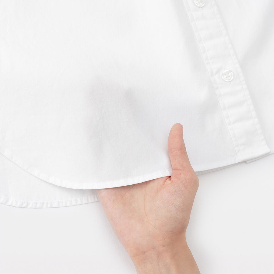 Washed Broadcloth 100% Cotton Long Sleeve Shirt