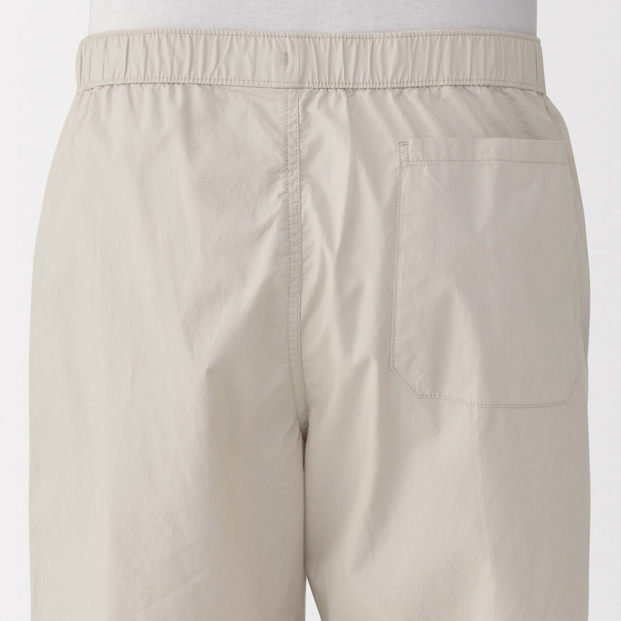 M's Washed broadcloth shorts Light greyXS