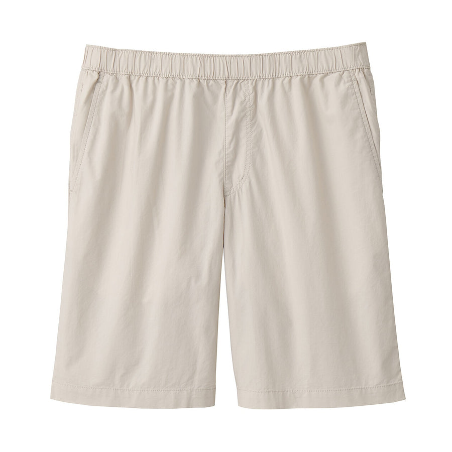 M's Washed broadcloth shorts Light greyXS