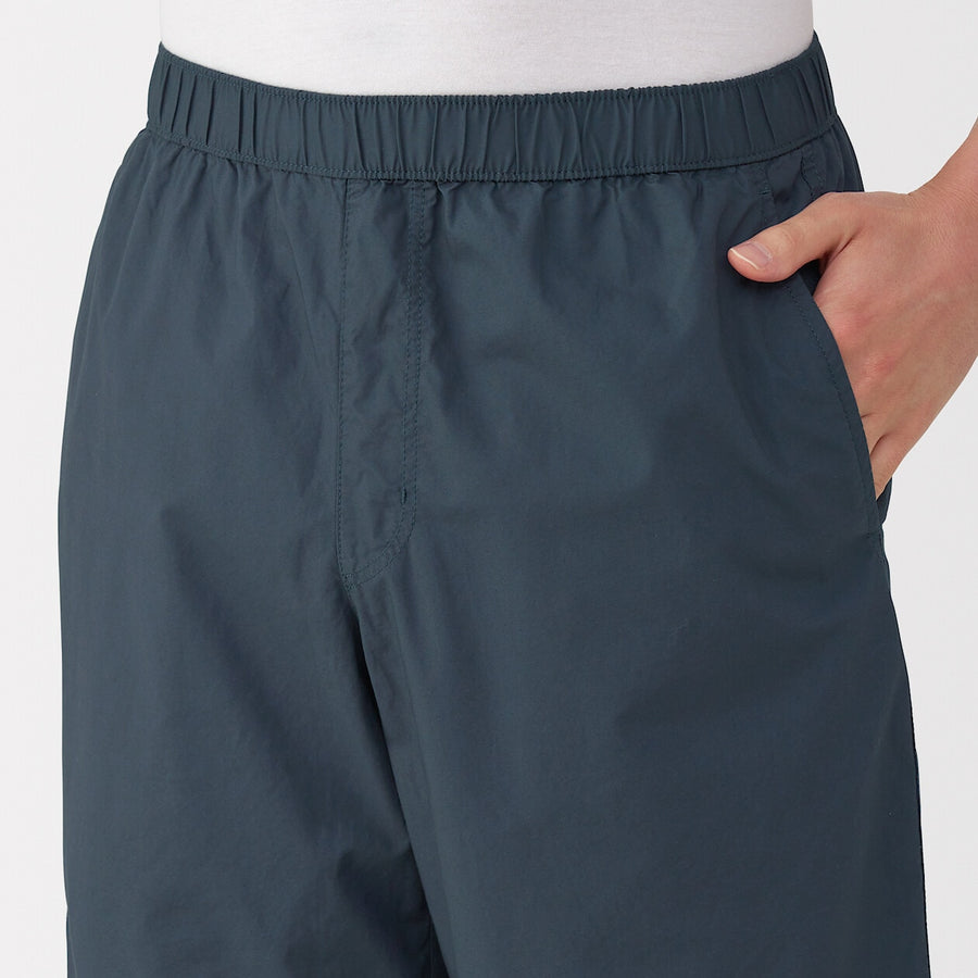 M's Washed broadcloth shorts Light greyXS