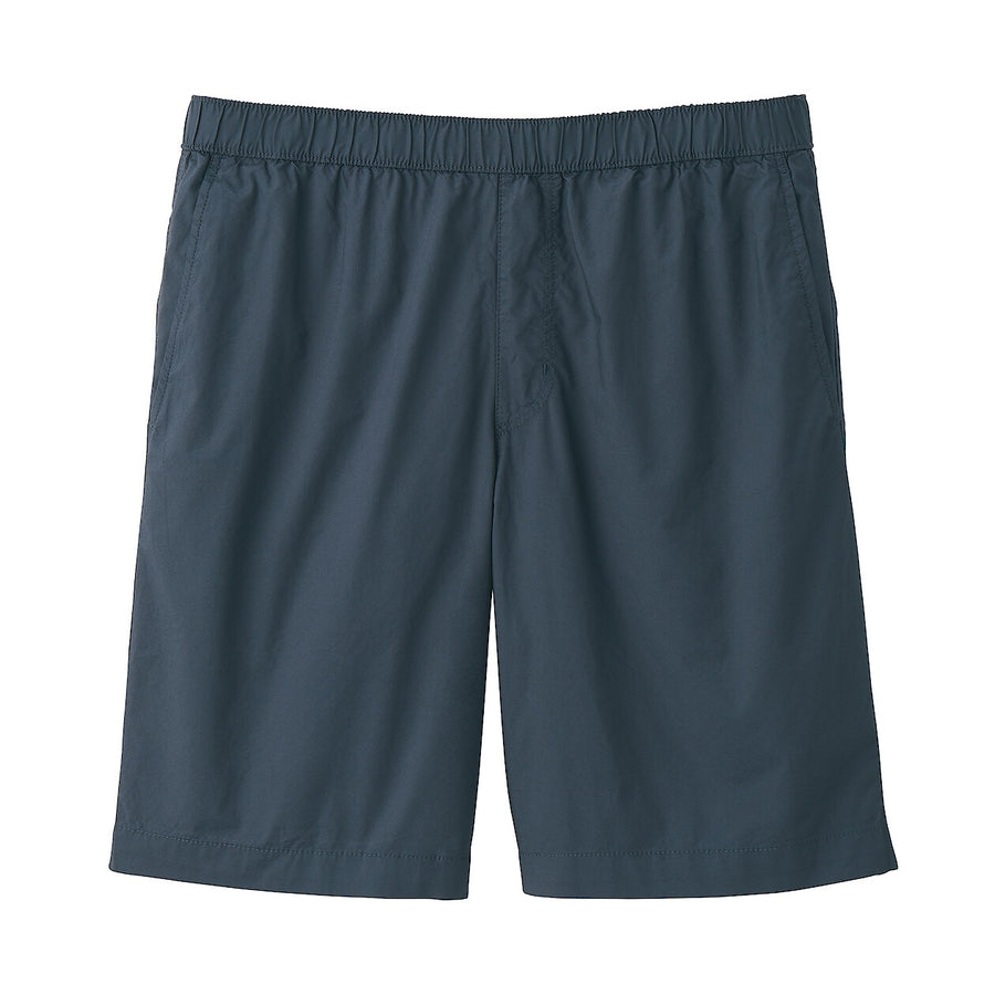 M's Washed broadcloth shorts Light greyXS