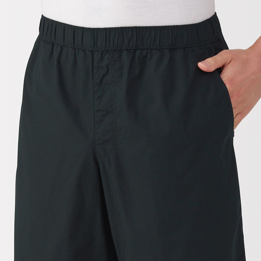 M's Washed broadcloth shorts Light greyXS