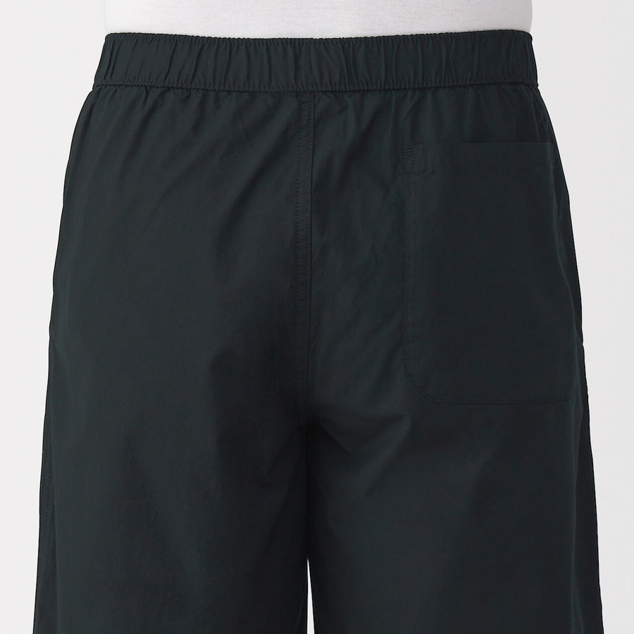 M's Washed broadcloth shorts Light greyXS