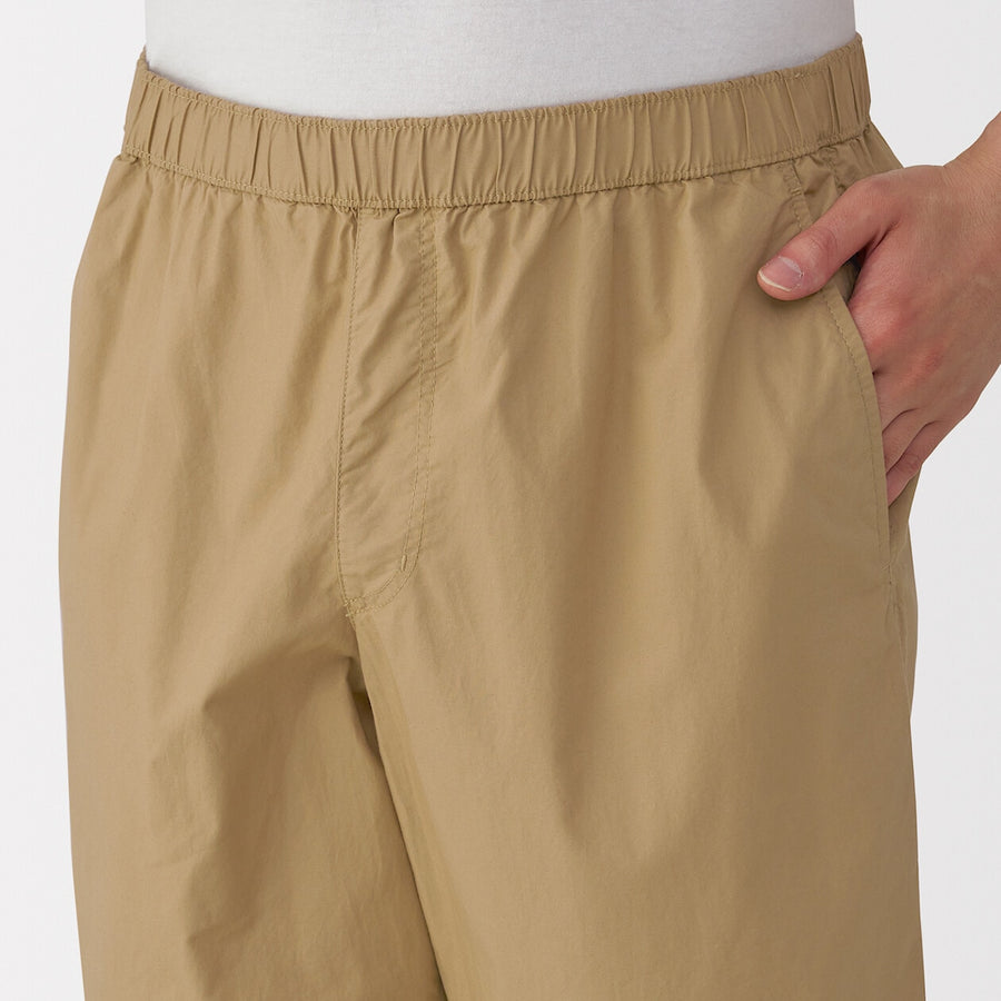 M's Washed broadcloth shorts Light greyXS