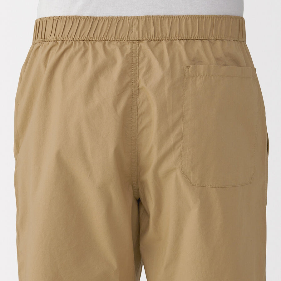 M's Washed broadcloth shorts Light greyXS
