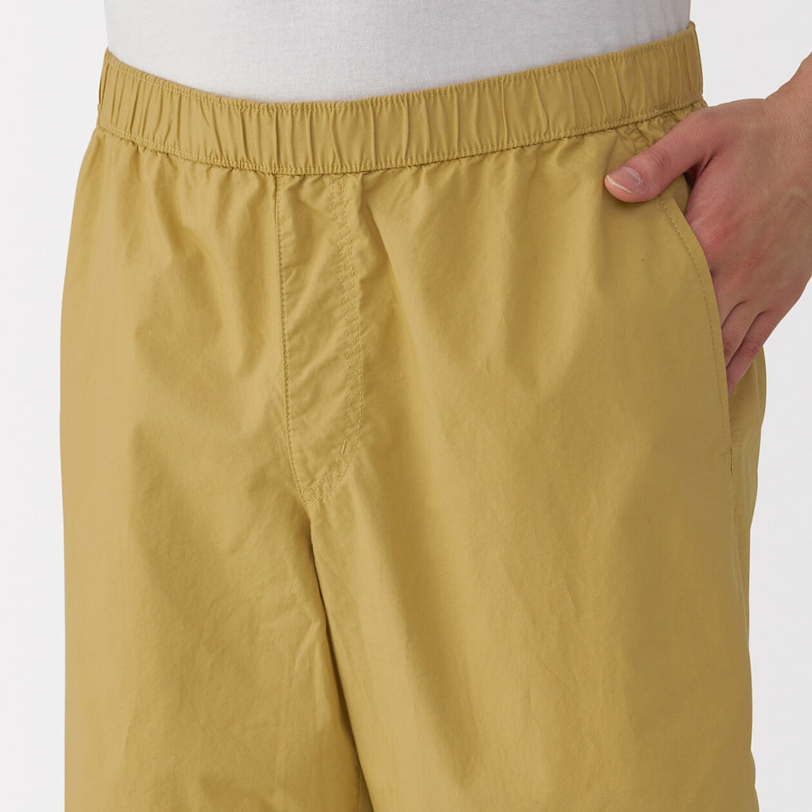 M's Washed broadcloth shorts Light greyXS