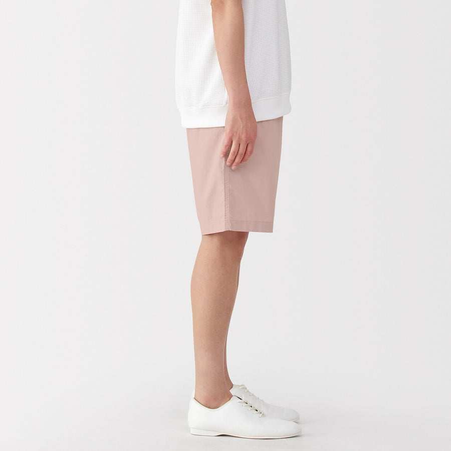 M's Washed broadcloth shorts Light greyXS