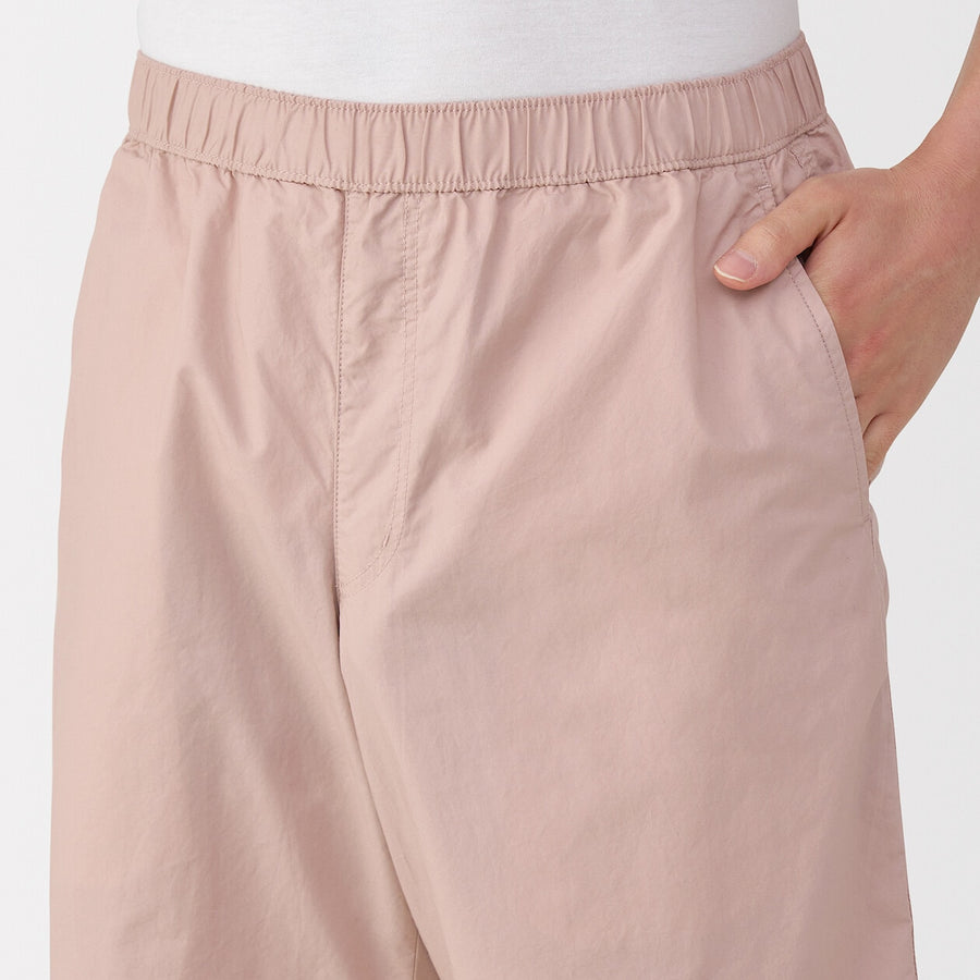 M's Washed broadcloth shorts Light greyXS