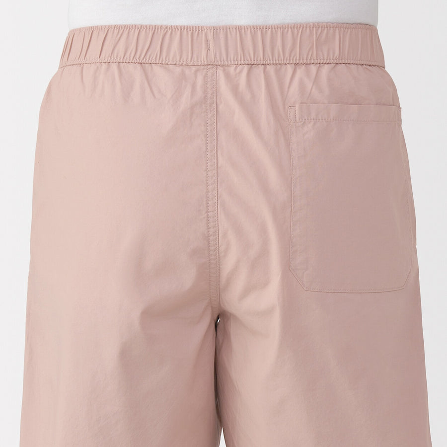 M's Washed broadcloth shorts Light greyXS