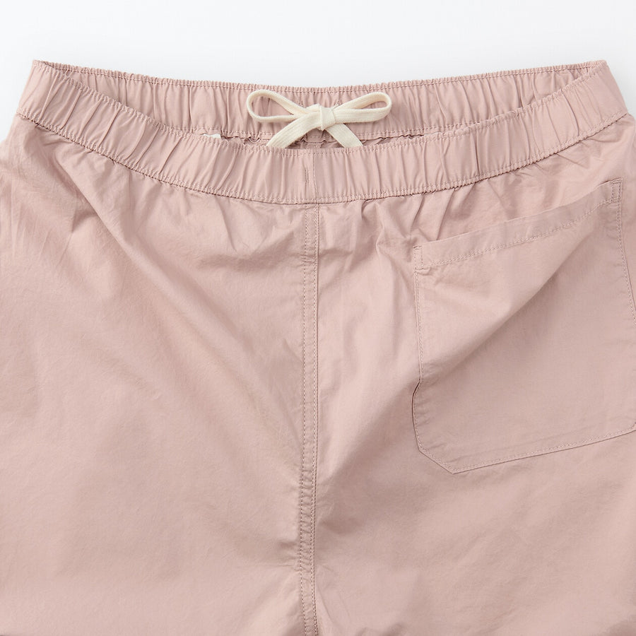 M's Washed broadcloth shorts Light greyXS
