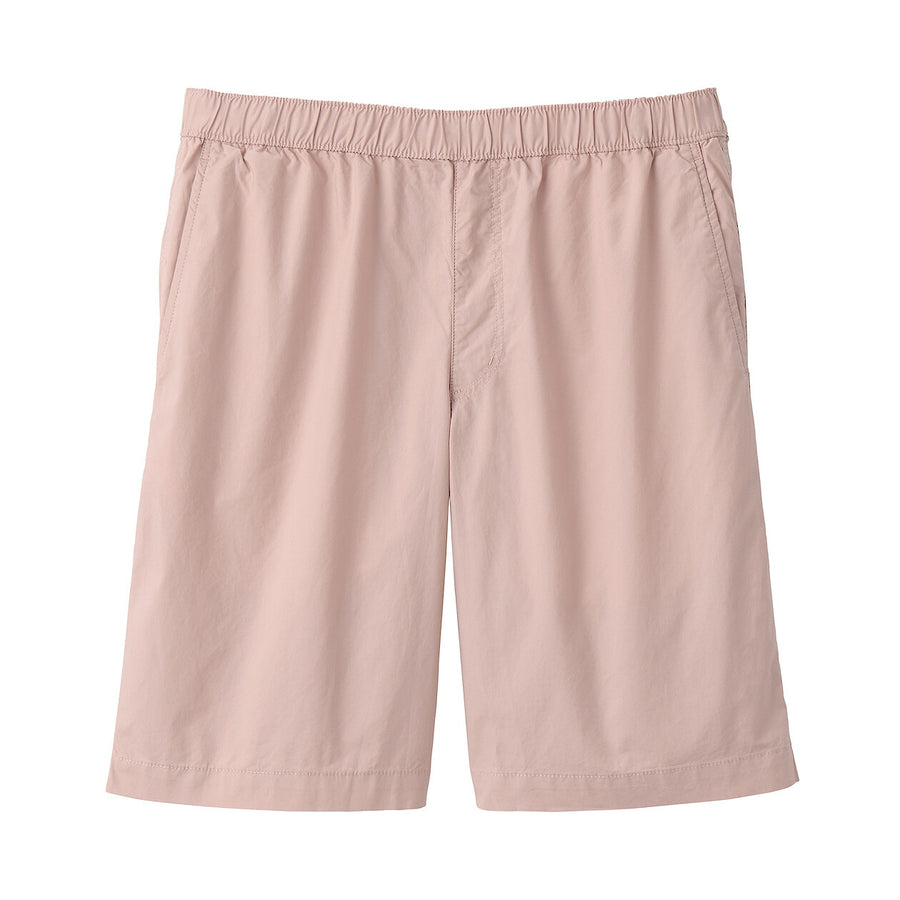 M's Washed broadcloth shorts Light greyXS